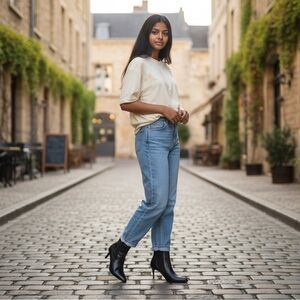HOBBS LONDON Leather Ankle Boots Black
